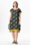Short Sleeve Voile Laurel Midi Length Summer Authentic Dress Mimosa Green 6232 - 6
