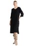 Truvakar Sleeve Izel Midi Length Summer Muslin Dress Black Black - 6