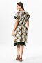 Short Sleeve Voile Laurel Midi Length Summer Authentic Dress Mimosa Cream 6233 - 2