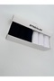 Women's Black-White Bamboo Tennis Socks. Box of 6 Seamless Sweatproof College Socks. - 5