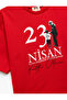 Cotton Short Sleeve Crew Neck April 23 and Ataturk Printed T-Shirt - 5