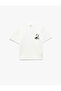 Cotton Short Sleeve Crew Neck Mustafa Kemal Atatürk Embroidered T-Shirt