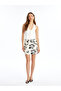 LCW Slim Fit Patterned Linen Blend Women's Skirt
