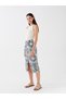 Alita City Lcw Vision Ecru Belmando Patterned Midi Women's Skirt with a Difference - 2