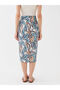 Alita City Lcw Vision Ecru Belmando Patterned Midi Women's Skirt with a Difference - 5