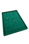 Domestic Production Suede Fabric Green 34/24 cm Vertical Nail Drawer Ring Table