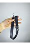 Adjustable Faux Leather Bag Strap with Silver Color Apparatus Length 140cm - Width 2 cm - (Black Color) - 3