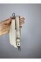 Adjustable Faux Leather Bag Strap with Silver Color Apparatus Length 140cm - Width 2 cm - (Cream Color) - 3