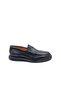 Genuine Leather Simple Design Men's Black Loafer Moccasin Shoes - 3