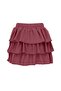 Women's Sugar And Spice Red Soft Raised Shorts Skirt Top Set - 6
