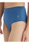 Women's High Waist Bikini Bottom - Blue - 3