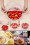 50Pcs Food Plate Top Covering Watermelon Covering Stretch Transparent Elastic Food Bag Bonnet - 5