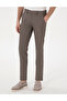 Mink Slim Fit Elastic Waist Canvas Trousers 50308092-Vr052 - 2