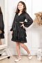 Frilly Glittery Tulle Children's Evening Dress Black Mdv308 - 3