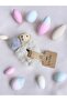Girl's Plush Teddy Bear Detailed Pompom Hair Clip Accessory