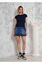 Women's Short T-shirt with Bat Sleeves in Camisole Fabric