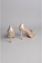 Select 901 stone tulle detail evening shoes (heel height: 12 cm, platform: 2.5 cm) gold - 5