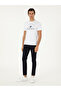 Navy Blue Slim Fit Elastic Waist Flexible Canvas Trousers 50306188-Vr033 - 3
