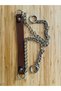 Set of Chains for Bags (Chain and 2 Pcs Interlock Rings) Total Length: 122 Cm. Leather Color: Tan. - 3