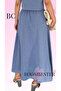 Women's Buttoned Long Skirt 100% Linen - Bohemian Skirt - 3