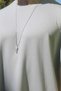 Men's Gray Oversize Modal 100% Cotton Fabric Relaxed Cut Crew Neck T-Shirt - 5