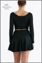 Black High Waist Flounced Shorts Sports Skirt Sea Shorts Skirt With Shorts 1101 - 6