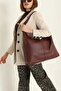 Mercan Stores Large Size Zippered Casual Shoulder and Shoulder Bag