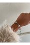 Silver Color 4 Leaf Brand Bracelet - 2