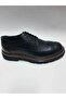 Genuine Leather Thick Sole Moliere Model Black Lace-Up Men's Shoes