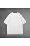 Noodle Cat/Cat Printed Oversized White Unisex/Women/Men Tee - 2