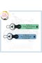 Green-Sky Blue, Special for Motor Enthusiasts, Custom Keychain with Name Plate and A+ Blood Type Lettering