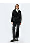 Faux Leather Oversize Raincoat with Hooded Waist Tie Zipper Pocket - 2
