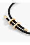 Buckle Detailed Knitted Bracelet - 3