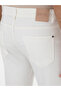 White Slim Fit Cotton Blend Jean Pants 50304038-Vr013 - 6