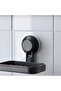 TISKEN Soap Dish with Suction Cup - BLACK, Easy Installation and No Drilling - 2