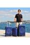 Ocean Navy Blue 3-Piece Suitcase Set - 7