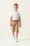 Boy / Loose Collar / Shirt Shorts / Belted Boys Suit - 7
