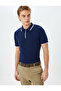 Short Sleeve Polo Neck Cotton Half Zip Knitwear T-Shirt