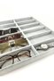 Domestic Production Havana Model Suede Fabric Gray Color 38 Cm / 36 Cm Glasses Display Drawer Stand - 3