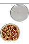 Stainless Steel Pizza Tray, Perforated Lahmacun and Pizza Pan, 2 Pieces Baking Tray 26 cm - 4