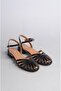 Select 024 genuine leather women's shoe (heel height: 3cm) black patent leather