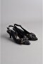 Select 25106452 detailled bow genuine leather heel shoes (heel: 6cm) black