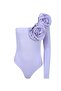 Elba Rose Detailed Lilac Bodysuit - 2