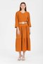 Rochie de in cu mânecă lungă cu curea - 6