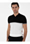 Black Slim Fit Collar Knitwear T-Shirt 50300787-Vr046 - 3