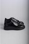Select 2203 genuine leather sneakers shoes black patent leather - 4