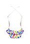 Strappy Colorful Teddy Bear Patterned Ruffled Girl's Swimsuit by Nessi Byrd - 2