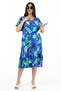 Women's Viscose Half Sleeve V-Neck Pocket Ruffle Dress Red - 2