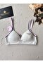95% Cotton Thin Strap Young Girl's 2-Piece Milk Dress Without Underwire - 6