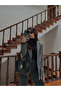 Women's Long Strap Shoulder and Crossbody Bag with Black Mini Lock Detail Makeup Bag - 6